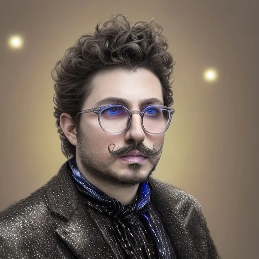 Gradient Background AI Portrait AI photo booth portrait with gradient background