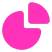 Event Engagement Analytics Dashboard Pink pie chart visualizing event engagement or audience insights data