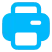 Live On-Site Photo Printing Blue printer icon representing live photo printing capabilities