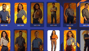 Grid of 12 AI-generated custom portrait transformations of guests in various styles, showcasing SnapShift AI photo booth results