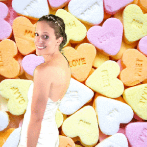 Heart Shaped Candies Background