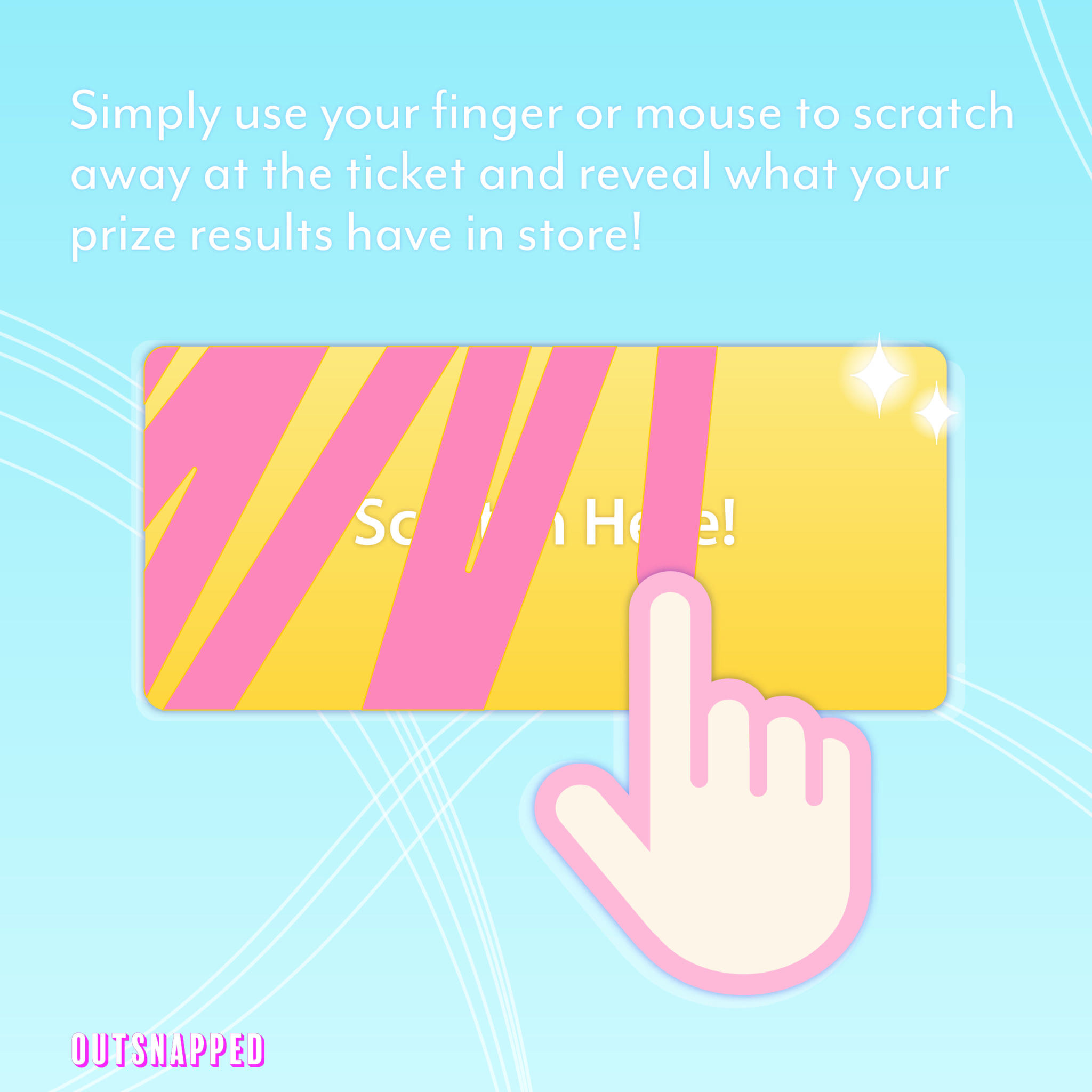 Scratch-off ticket infographic