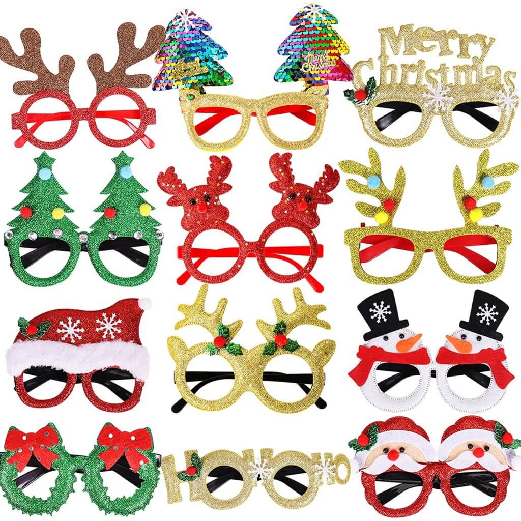 Holiday-photo-booth-prop-christmas-glasses-scaled