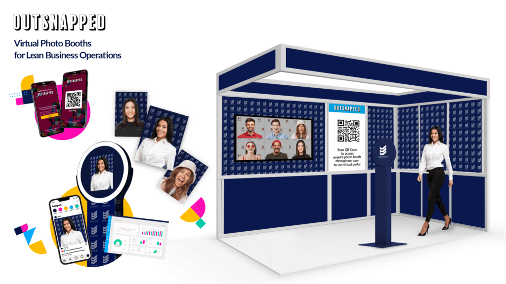 Virtual hybrid and inperson photo booths for trade show activations