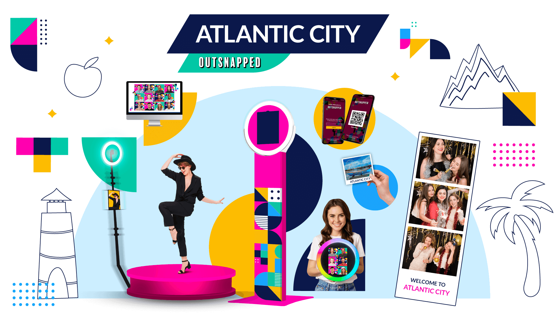Atlantic City Photo Booth Reantal Graphics