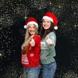 Golden Holiday Photo Booth