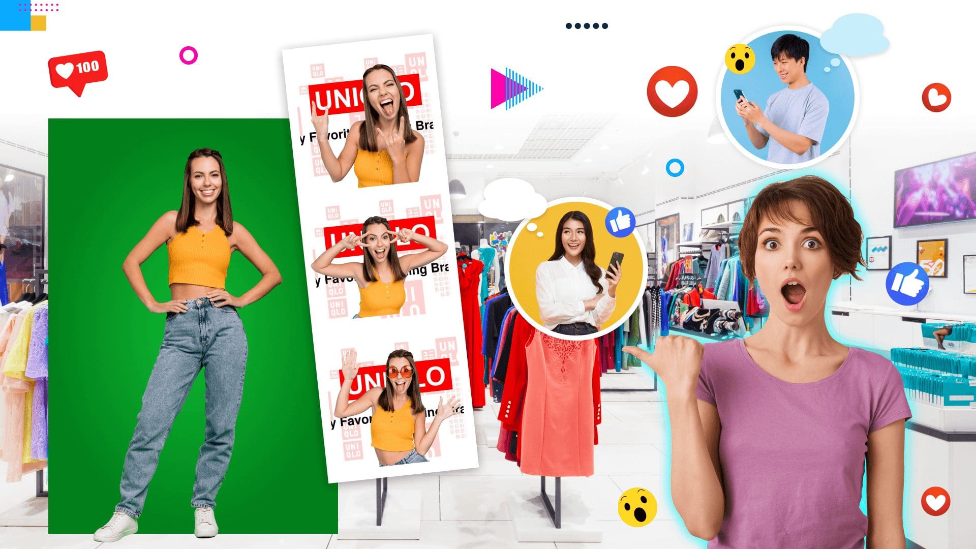 Use a green screen photo booth for in-store experiential marketing