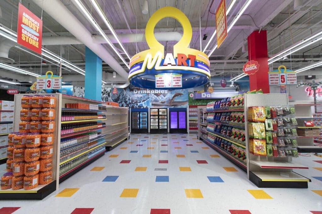 Astonishing. Unpredictable. Mind-bending. Omega mart is the newest interactive and immersive art experience from meow wolf. Explore an extraordinary supermarket and discover portals leading to surreal worlds full of unexpected, art-filled landscapes in which to play.