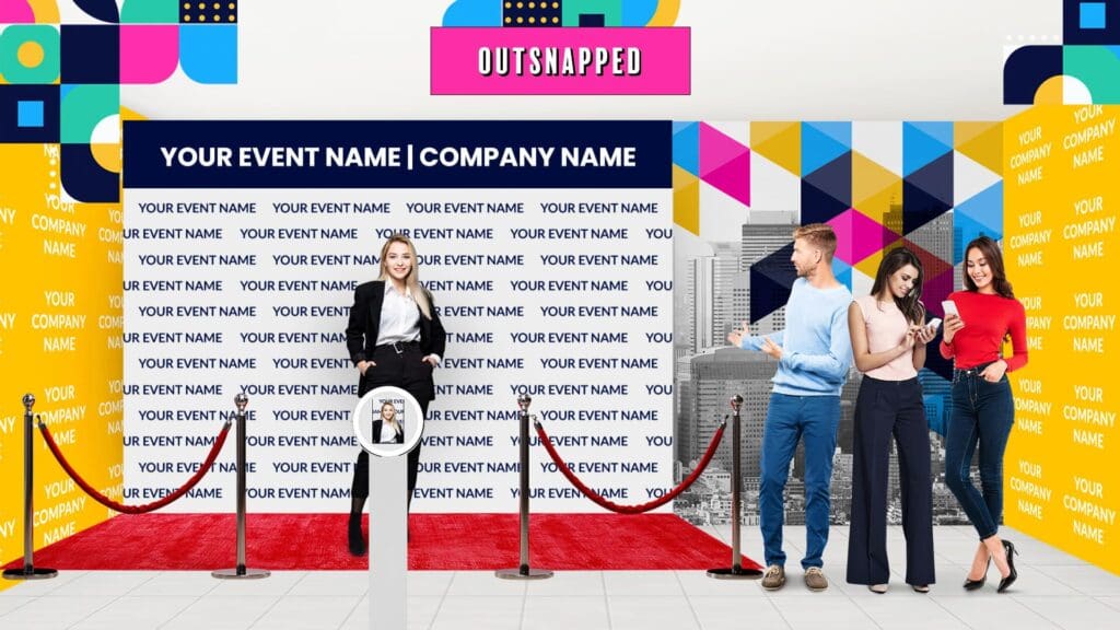 Boost attendee engagement with a photo booth that is customized to fit your event branding