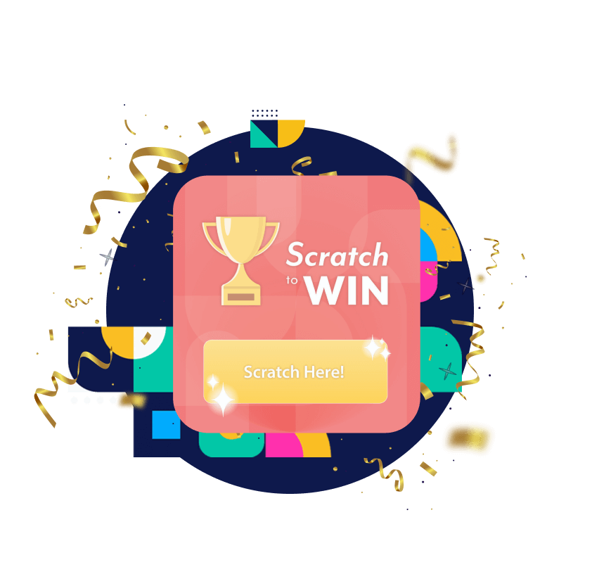 Scratch & Win Photo Booth Games! Incentivize survey participation or sharing on socials with a giveaway. TIP: Set up a contest where everyone who participates wins a piece of your branded swag and enters all participants into a grand prize draw!