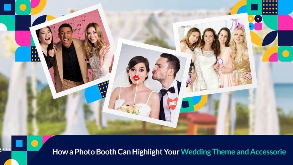 A photo strip with different poses and props used in the photo booth.
