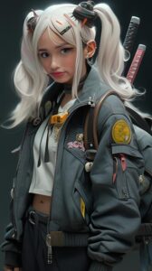 Ai photo booth sample outsnapped a cute young lady with white ponytailed hair horn 10283537 bee1 4699 b1a3 5175b7f917a6 ins