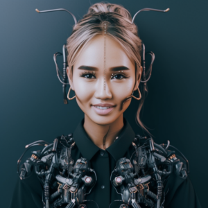 Ai photo booth sample outsnapped as a full body cyborg full length portrait detail e1f9b64d dd92 464f 8aa8 423b9ffb6fc3