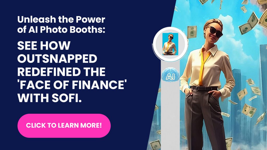 Sofi uses outsnapped's ai photo booth to redefine the face of finance
