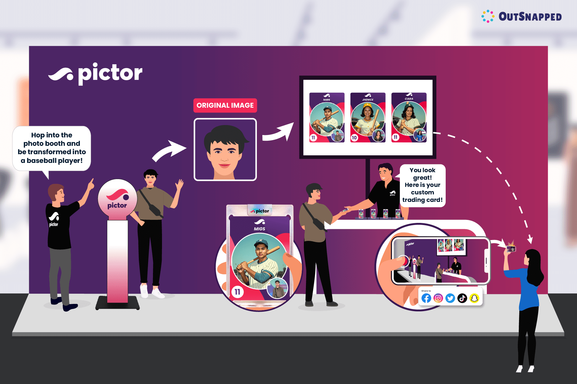 OutSnapped Delivers Big for Pictor’s Debut with Crowd-Stopping Gen AI Experiences, Catalyzing the Brand’s Effortlessly Extraordinary Campaign 1 Pictor Case Study Card Trading