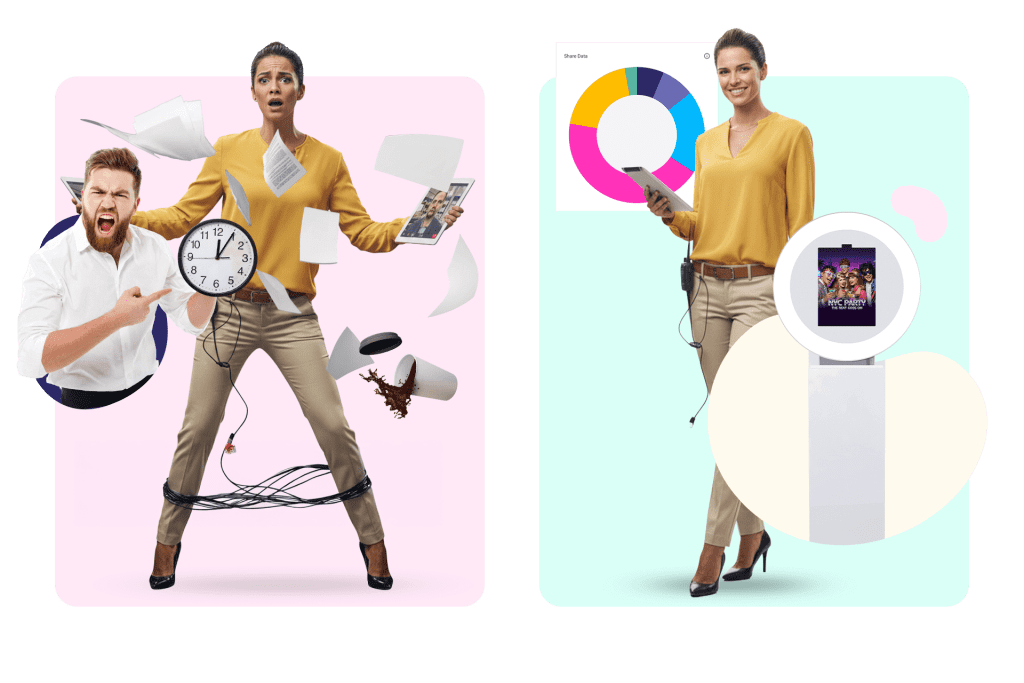 Turnkey Photo Booth Solutions for Corporate Events 1 Juggling vendor chaos versus unified OutSnapped event team.