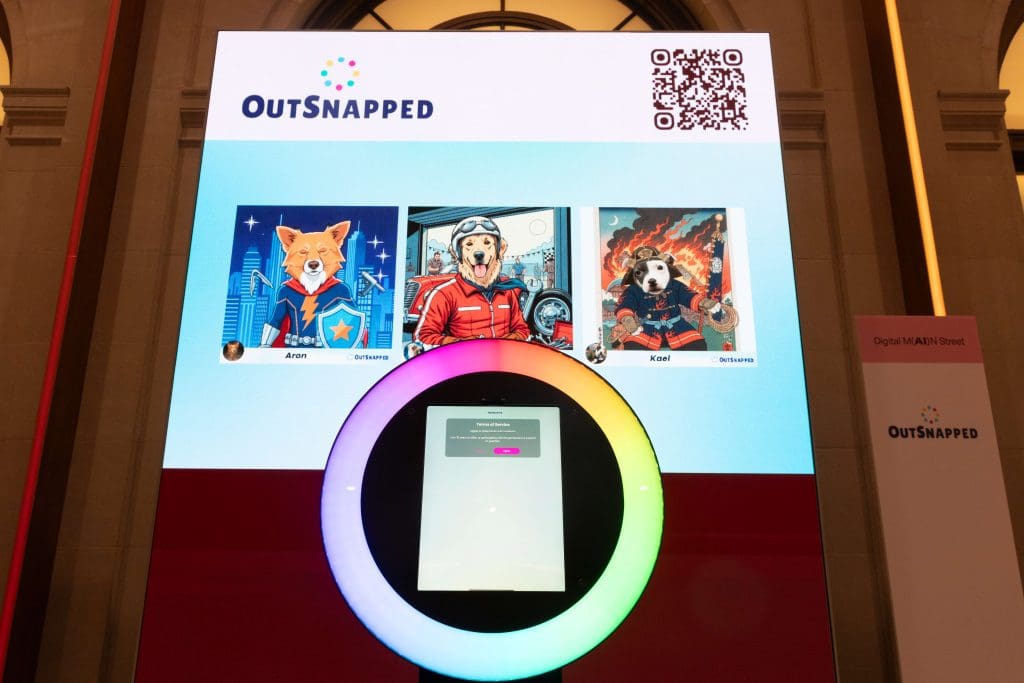 The Future of Event Engagement Is Personalization, Not Automation 1 AI-generated pet portrait gallery outputs from Outsnapped's activation at the US Chamber of Commerce Foundation AI and Work Summit
